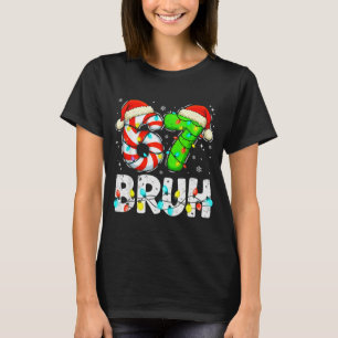 Bruh 67 Weihnachten Six Seven 6 7 Meme Lustiger Ju T-Shirt