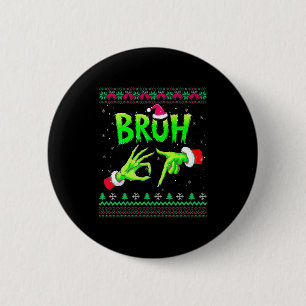Bruh 67 Weihnachts hässlicher Pullover Six Seven M Button