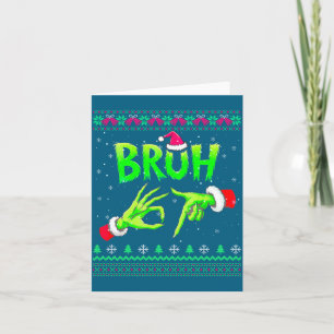 Bruh 67 Weihnachts hässlicher Pullover Six Seven M Karte