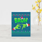 Bruh 67 Weihnachts hässlicher Pullover Six Seven M Karte (Gelbe Blume)