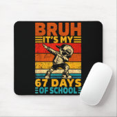 Bruh 67th Day Of School Shirt 67 Days Teacher Boy Mousepad (Mit Mouse)