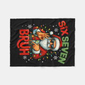 Bruh 6 7 Christmas 67 Santa Six Seven Christmas Bo Fleecedecke (Vorderseite (Horizontal))