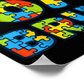 Bruh 6 7 Funny Six Seven Autism Awareness Kids Tea Poster (Ecke)