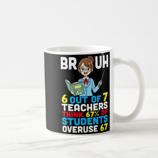 Bruh 6 Out Of 7 Teachers Think 67 Percent Students Kaffeetasse (Rechts)