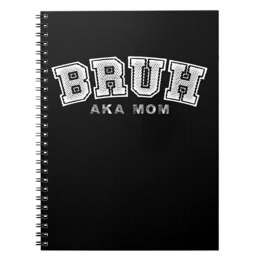 Bruh Aka Mama Funny Mother's Day Retro Vintag Notizblock (Vorderseite)