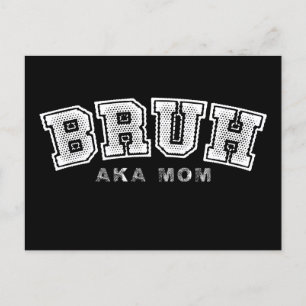 Bruh aka Mama Lustiger Muttertag Retro Vintage Postkarte