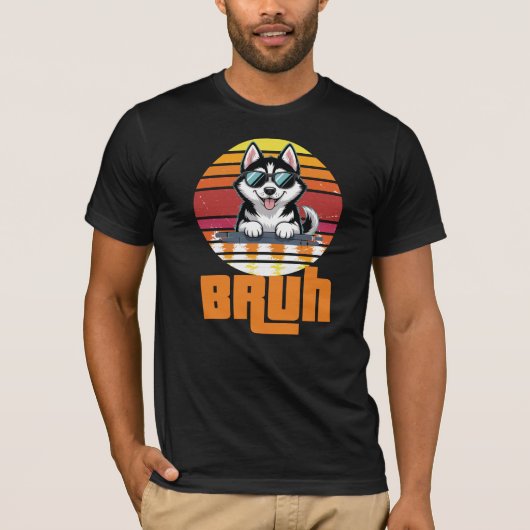 Bruh Alaskan Malamute T-Shirt (Vorderseite)