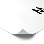 "Bruh" Apple Customizable Teacher Poster (Ecke)