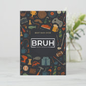 Bruh auch bekannt als Daddy Väter Day Gift Cards Einladung (Stehend Vorderseite)