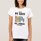 Bruh Back in the Crayon Zone First Grade Teacher T-Shirt (Vorderseite)