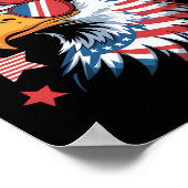 Bruh Bald Eagle Kinder Jungs am 4. Juli Poster (Ecke)