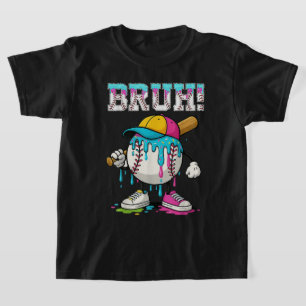 Bruh Baseball Ice Cream Tropfen Meme T-Shirt