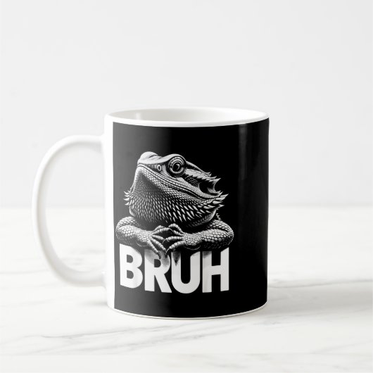 Bruh Bearded Dragon  Kaffeetasse (Links)