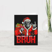 Bruh Bigfoot Christmas Funny Sasquatch Xmas For Me Karte (Vorderseite)