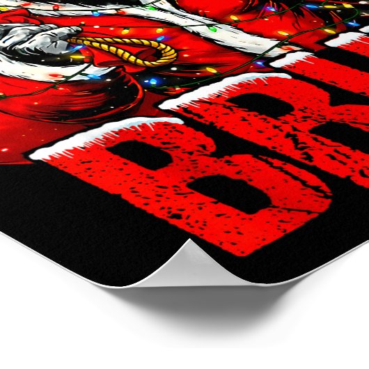 Bruh Bigfoot Christmas Funny Sasquatch Xmas For Me Poster (Ecke)