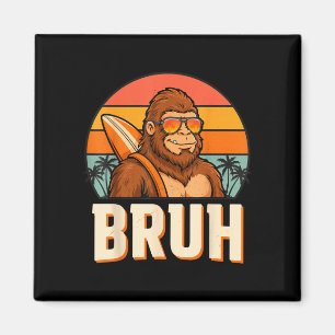 Bruh Bigfoot Meme Grafik Jungen Männer lustig Sasq Magnet