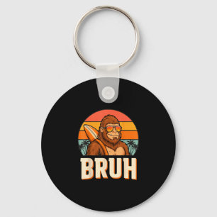 Bruh Bigfoot Meme Grafik Jungen Männer lustig Sasq Schlüsselanhänger