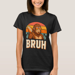 Bruh Bigfoot Meme Grafik Jungen Männer lustig Sasq T-Shirt