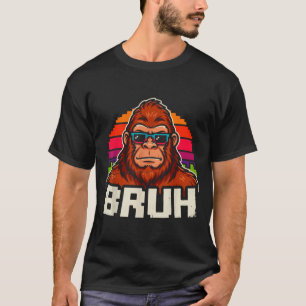 Bruh Bigfoot Meme Grafik Jungen Männer lustig Sasq T-Shirt