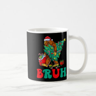 Bruh Bigfoot Weihnachten Lustiger Weihnachtsbaum X Kaffeetasse