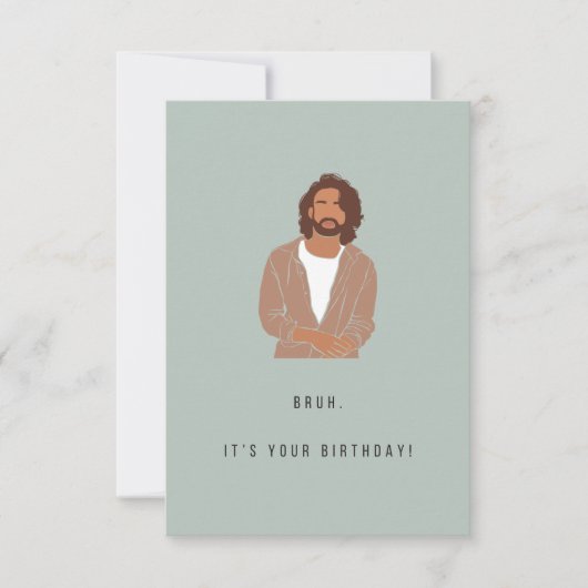 Bruh Birthday Card (Vorderseite)