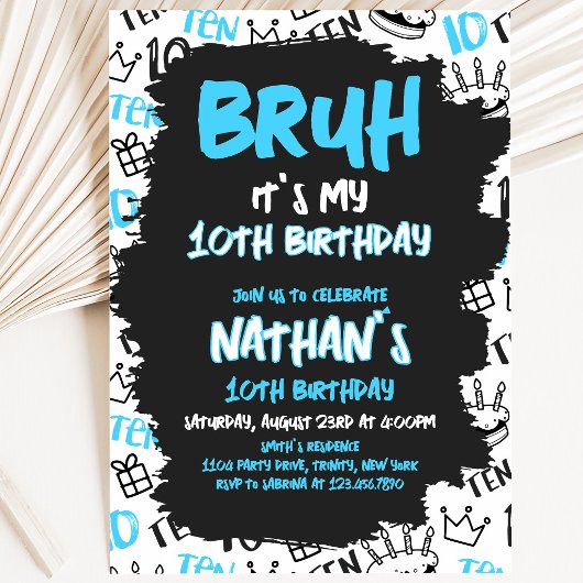 Bruh Birthday Einladung