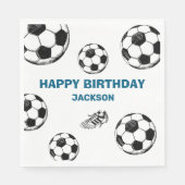 Bruh. Birthday Soccer Papier Servietten (Vorderseite)