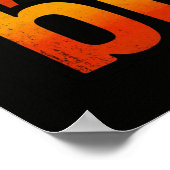 Bruh Black Cat Funny Retro Vintage Meme Poster (Ecke)