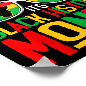 Bruh Black History Month Kid Boy Men African Ameri Poster (Ecke)