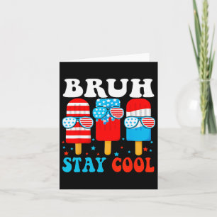 Bruh Bleibe Coolen 4. Juli Popsicle Boys Men Usa A Karte