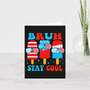 Bruh Bleibe Coolen 4. Juli Popsicle Boys Men Usa A Karte