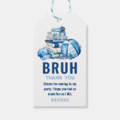 BRUH. Blue Pool Boy Geburtstag Vielen Dank Geschenkanhänger (Vorderseite)
