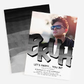 'BRUH' Boy, Teen Birthday Foto Einladung