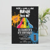 Bruh Boy's Birthday Indoor Slide Park Playground Einladung (Stehend Vorderseite)