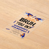 Bruh Boy's Birthday Party Teenager Dart Gun Battle Acryleinladungen (Ablage )