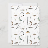 Bruh Boy's Birthday Party Teenager Fishing Einladung (Rückseite)