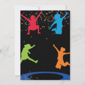 Bruh Boy's Birthday Party Teenager Jump Trampoline Einladung (Rückseite)