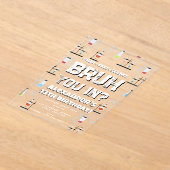 Bruh Boy's Birthday Party Teenager Science Theme Acryleinladungen (Ablage )