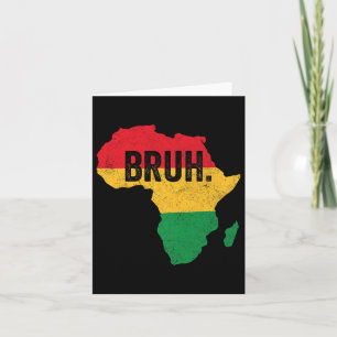 Bruh Boys kids African American Funny Black Histor Karte