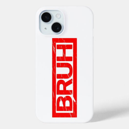 Bruh Briefmarke Case-Mate iPhone Hülle (Rückseite)