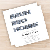 bruh bro homie boys moderne 3D typografie Einladung