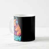 Bruh Capybara Funny Video Games Capybaras Kaffeetasse (Vorderseite Links)