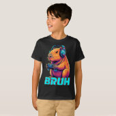 Bruh Capybara Funny Video Games Capybaras T-Shirt (Vorne ganz)