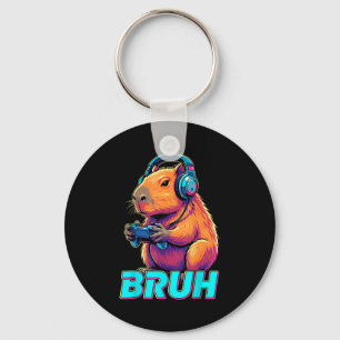Bruh Capybara Lustige Videospiele Capybaras Schlüsselanhänger