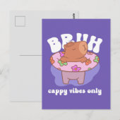 Bruh Capybara Postkarte (Vorne/Hinten)