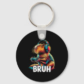 Bruh Capybaras Funny Video Games Capybara  Schlüsselanhänger (Vorderseite)