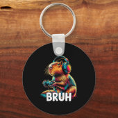 Bruh Capybaras Funny Video Games Capybara Schlüsselanhänger (Vorderseite)
