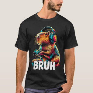 Bruh Capybaras Lustige Videospiele Capybara  T-Shirt