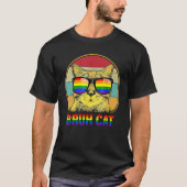 Bruh Cat LGBT Gay Rainbow Pride Flag  Cat T-Shirt (Vorderseite)