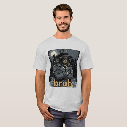Bruh Cat T-Shirt (Vorne ganz)